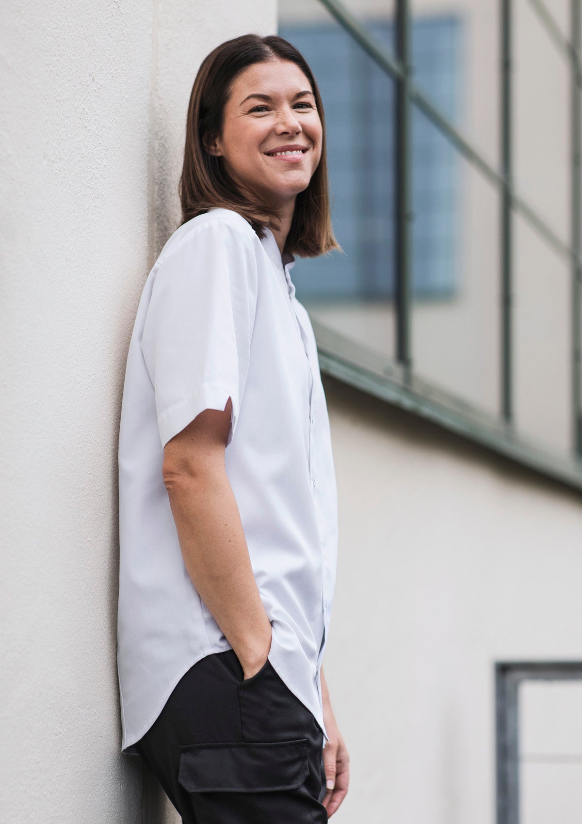 Dressy Hybrid Chef Shirt Unisex Short Sleeves | Segers