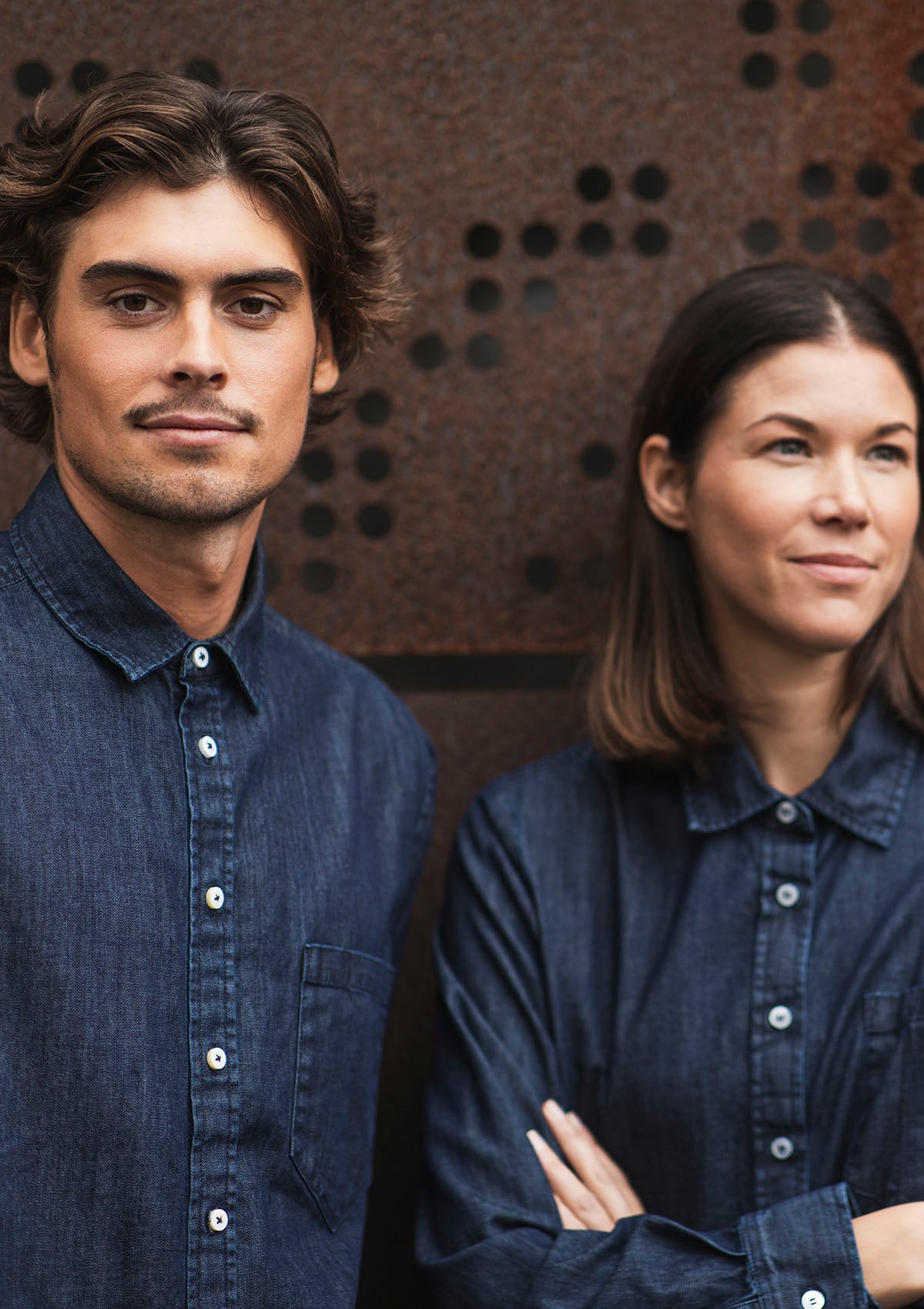 Chemise Homme en Jean Coupe Droite