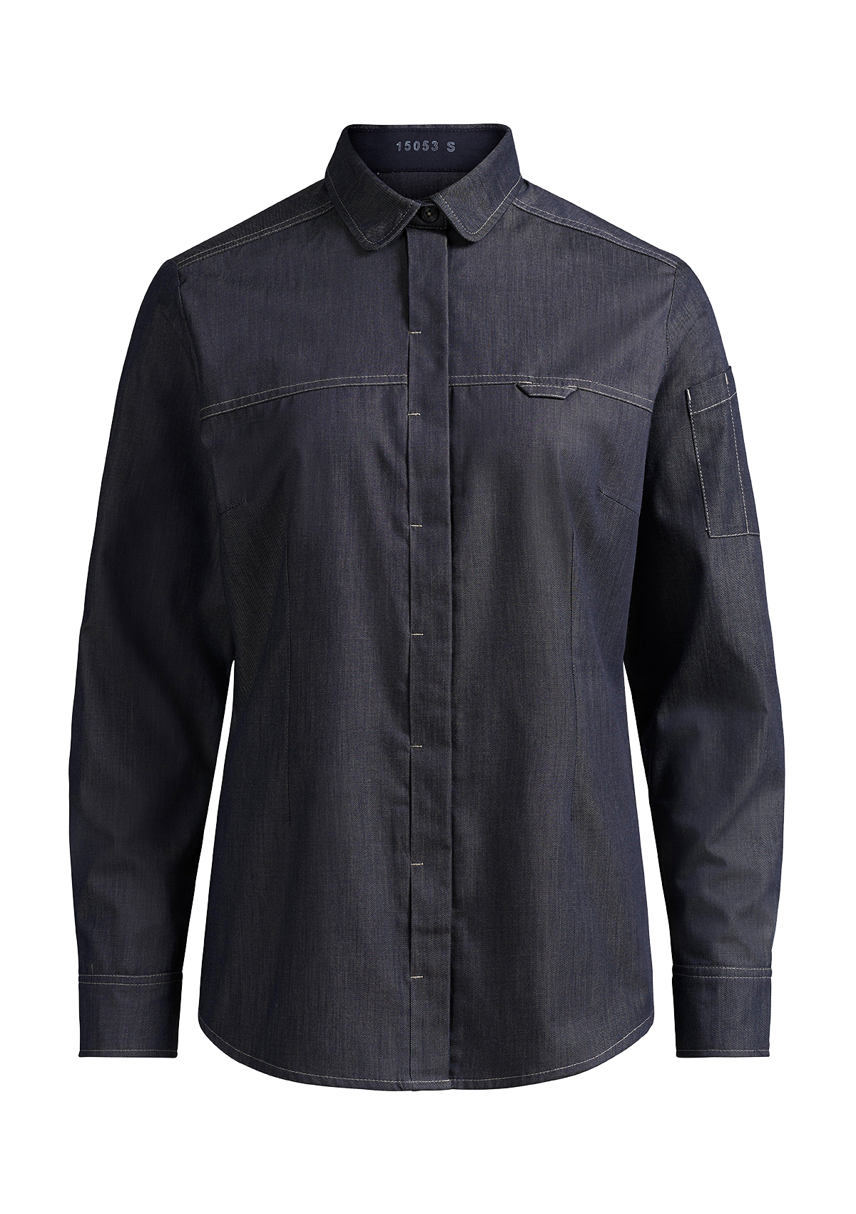 Chemise de Service Femme Coupe Moderne Manches Longues