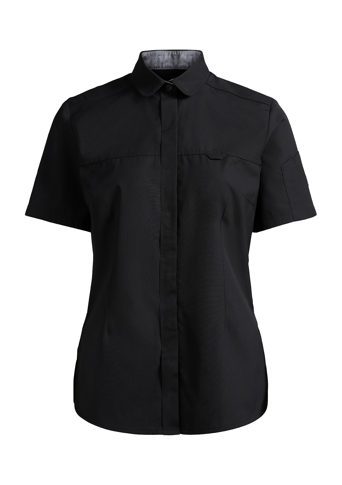 Chemise de Service Femme Coupe Moderne Manches Courtes