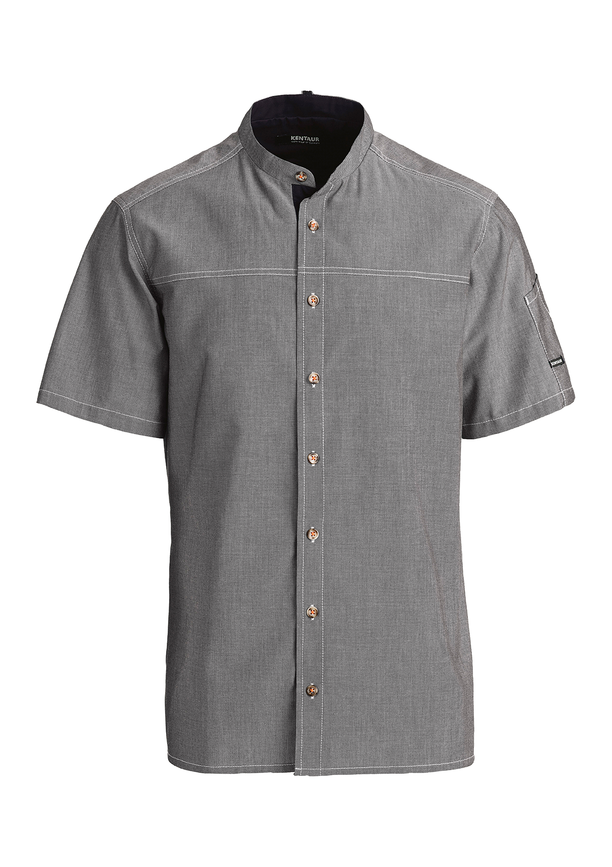 Chef & Service Modern Shirt with Contrast Thread Short Sleeves Unisex | Kentaur