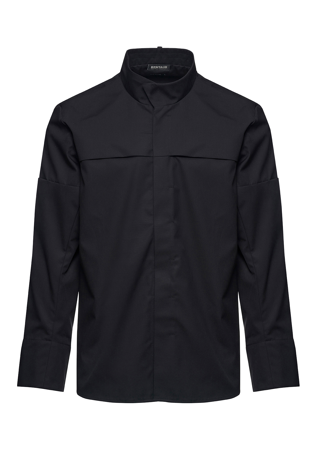 Chef shirt With Hidden Press Buttons for Snap-On Apron Long Sleeves Unisex | Kentaur