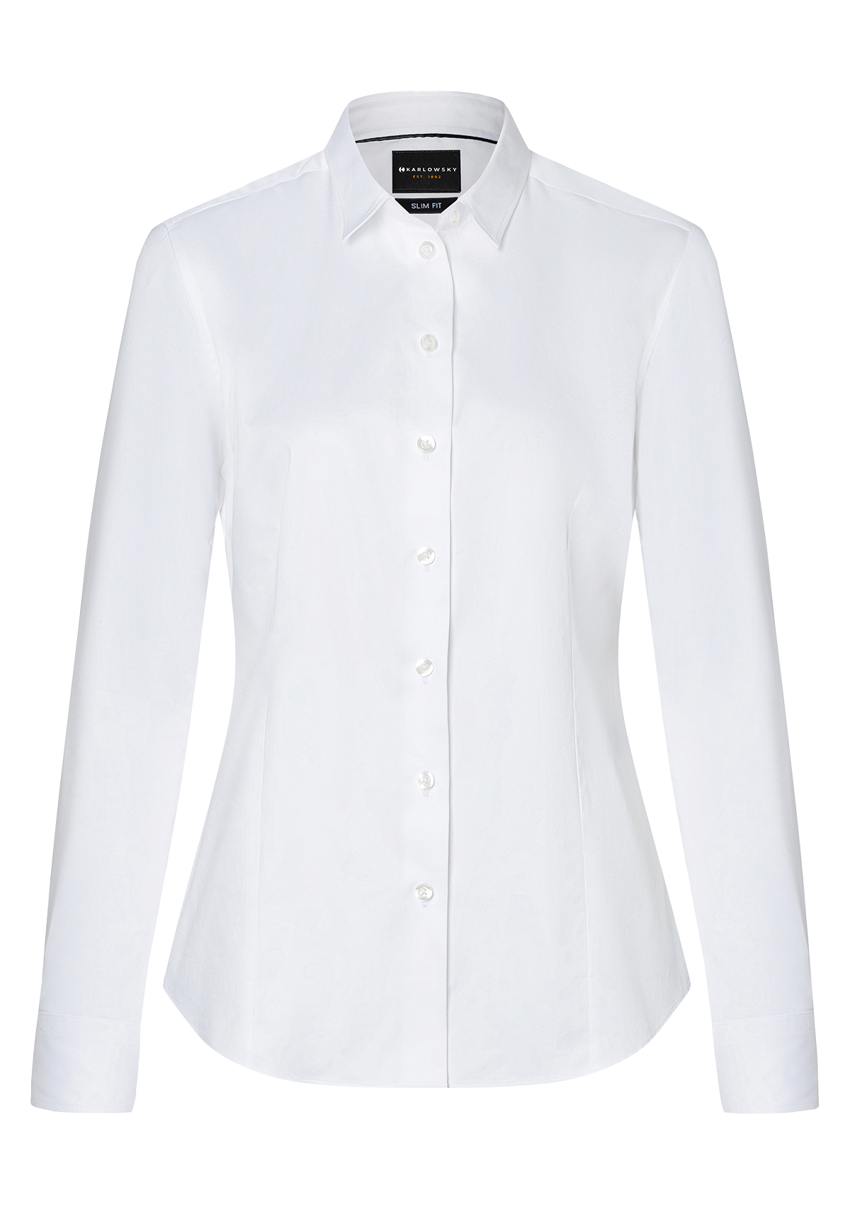 Blouse Femme Active-Stretch Manches Longues Coupe Slim