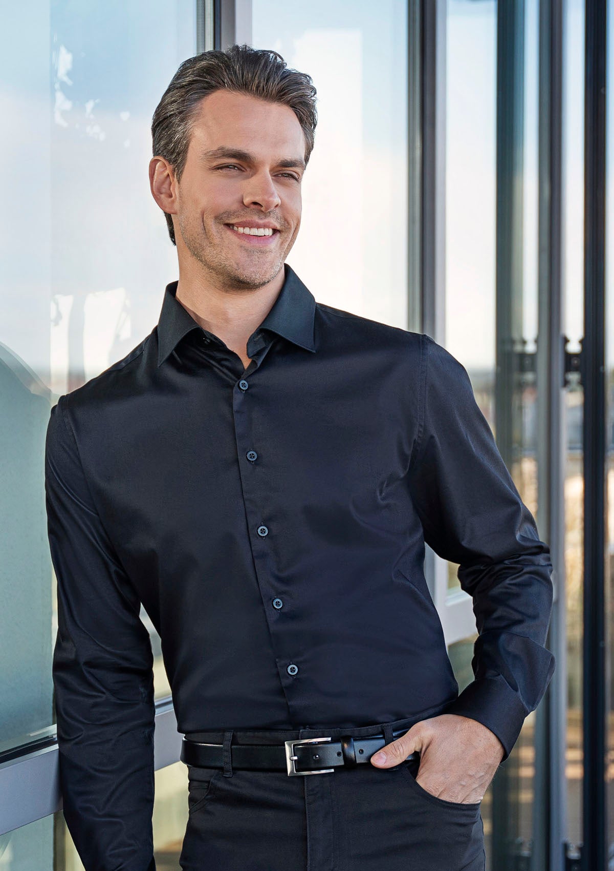 Chemise Homme Slim Active-Stretch Manches Longues