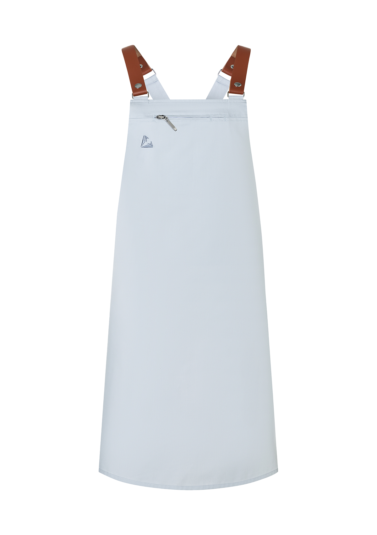 Tablier à Bavette avec Bretelles en Cuir Véritable Unisexe