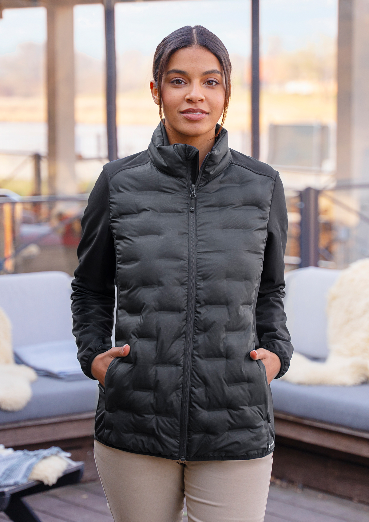 Veste Hybride Femme Outdoor-Pro Manches Longues