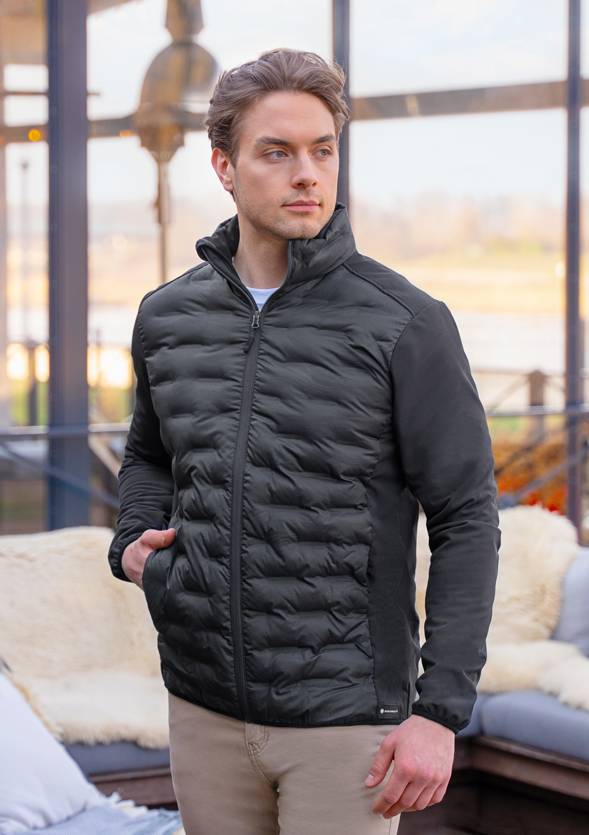 Veste Hybride Homme Outdoor-Pro Manches Longues