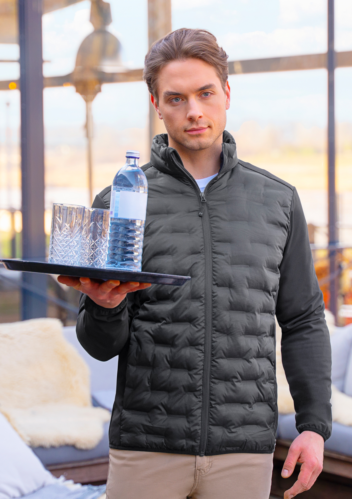 Veste Hybride Homme Outdoor-Pro Manches Longues