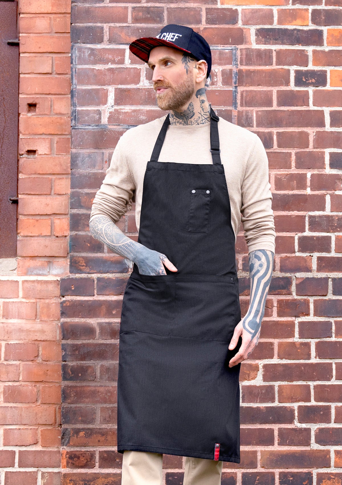 Tablier Bavette ROCK CHEF® avec Boucle et Poches
