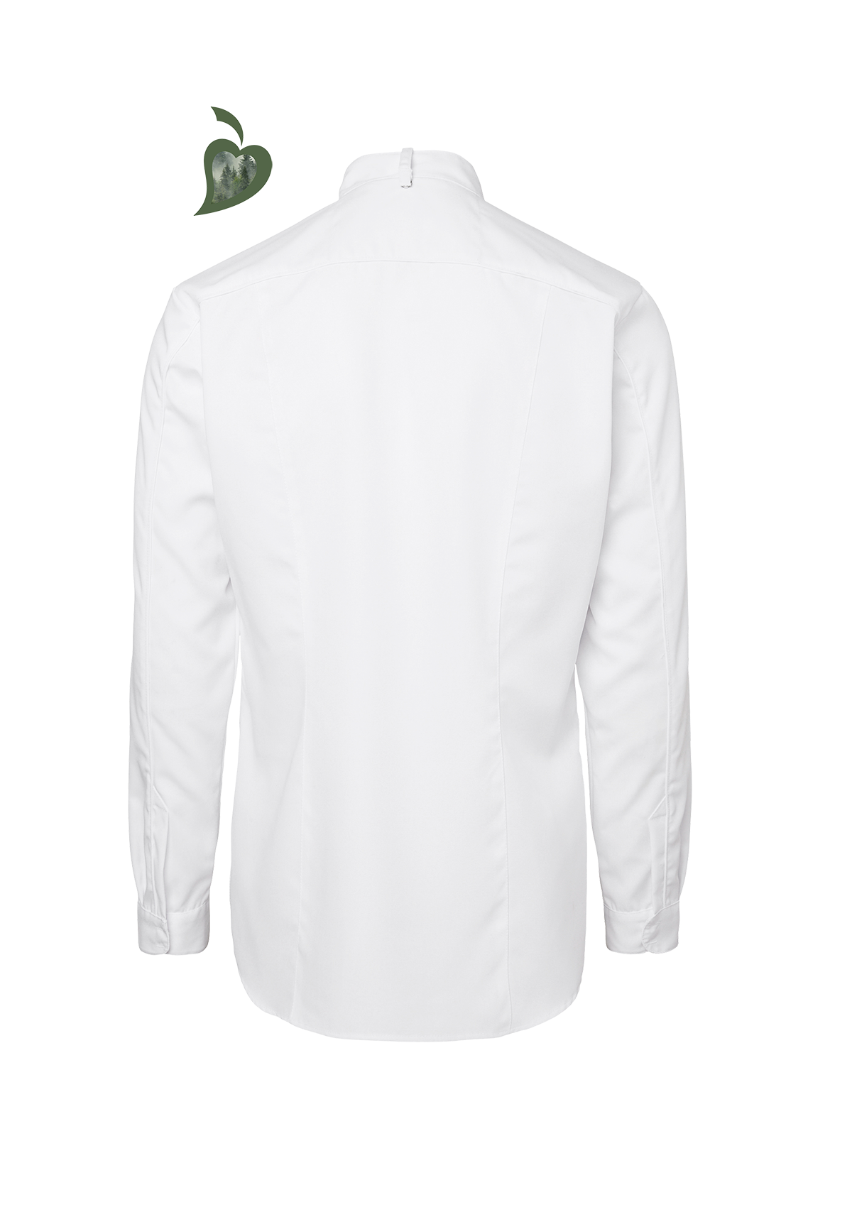Men's Chef Shirt In Fine Quality Slim-Fit Long Sleeves | Segers