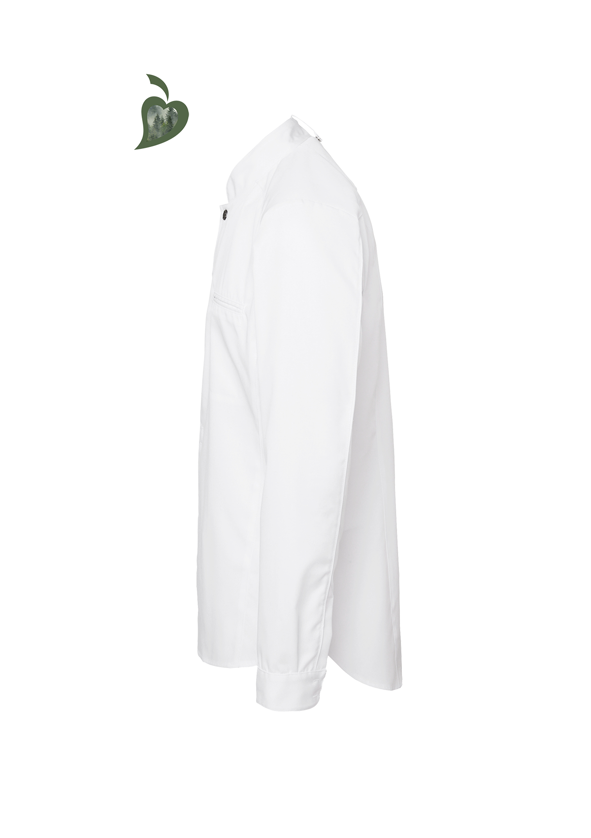 Men's Chef Shirt In Fine Quality Slim-Fit Long Sleeves | Segers