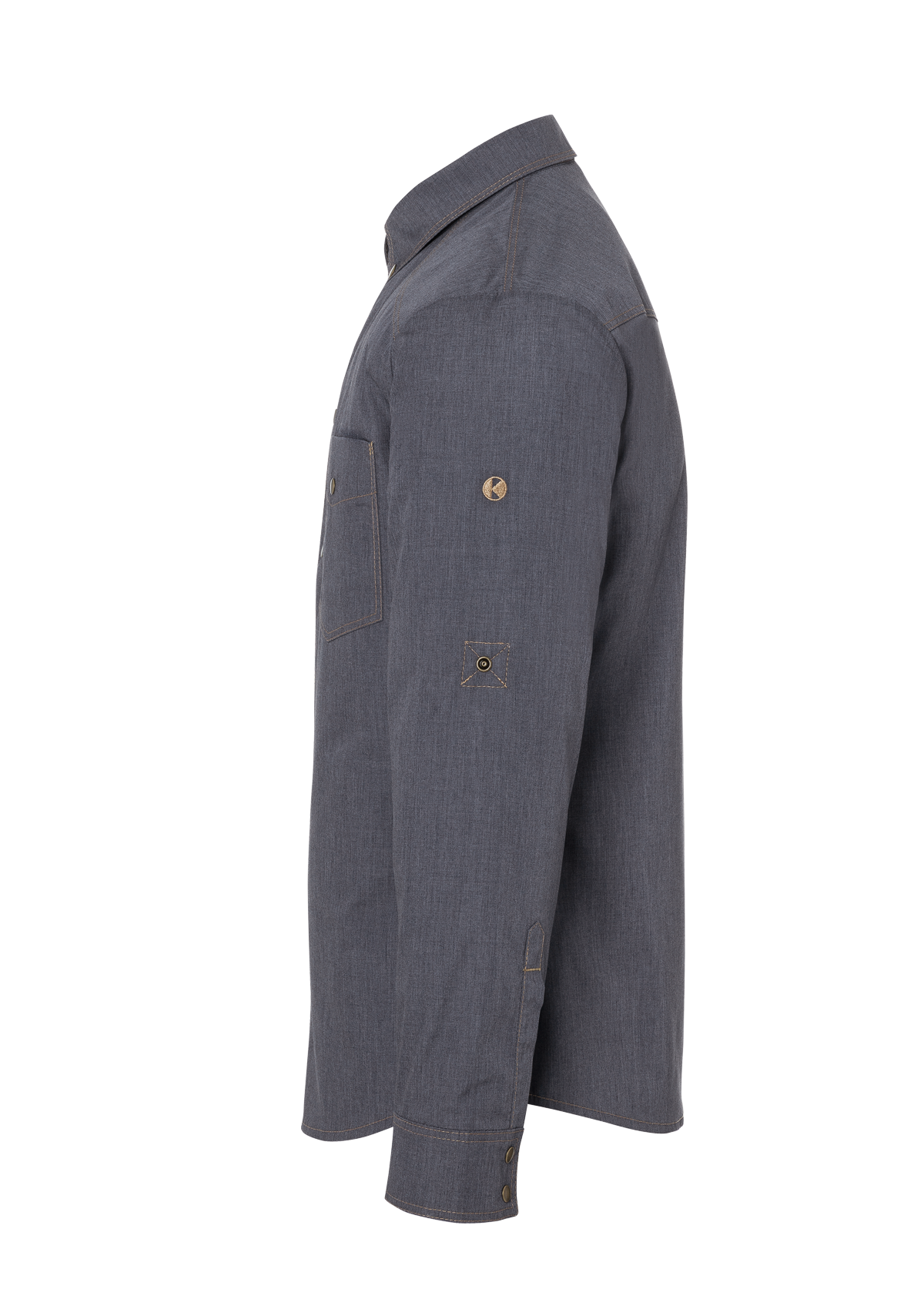 Chemise de chef homme style jean Manches longues | Karlowsky