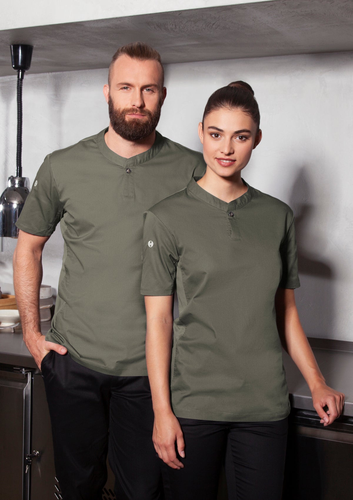 Chemise de Chef Femme Performance Slim Manches Courtes