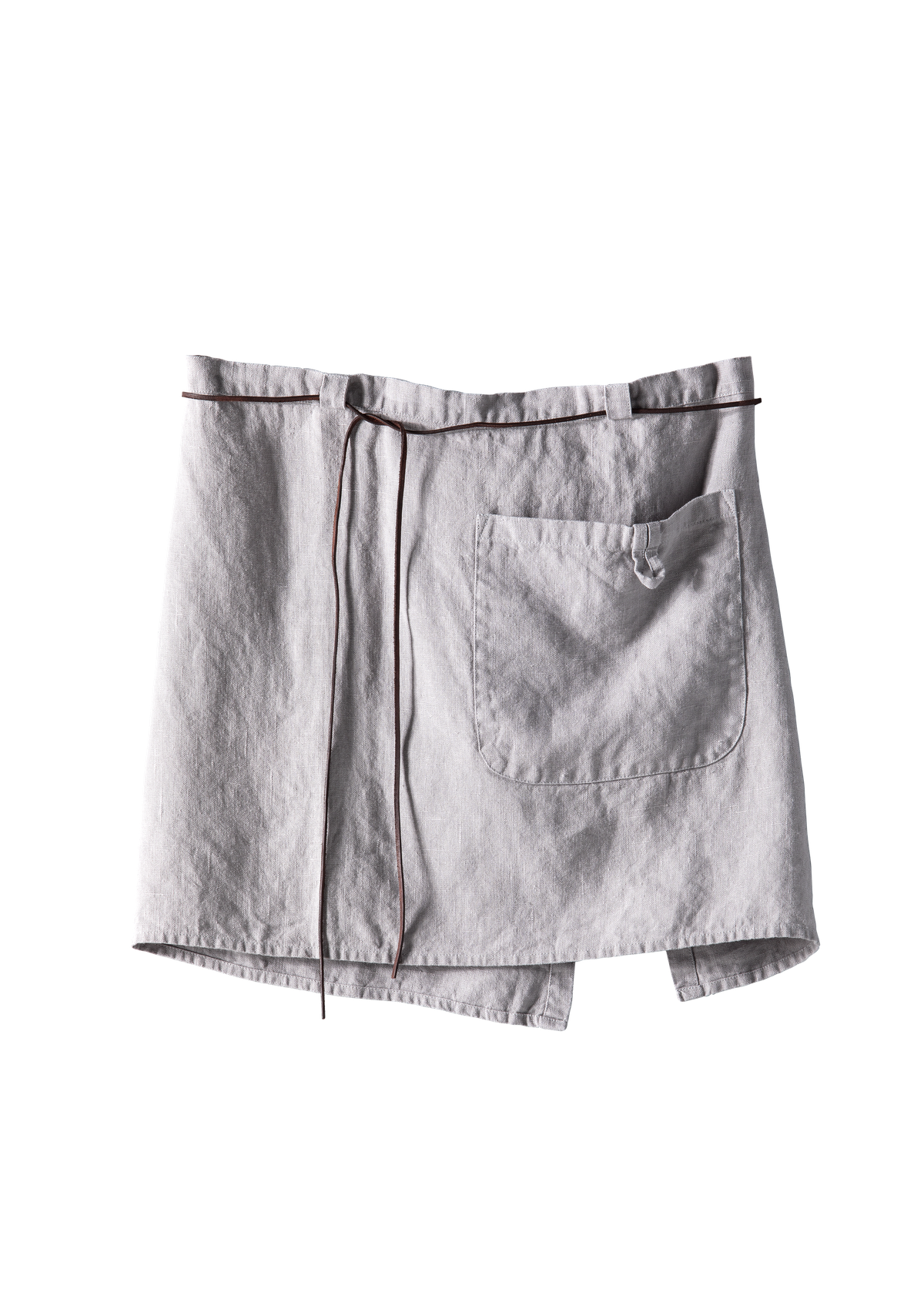 Half Apron Brisbane In Fine Linen Unisex