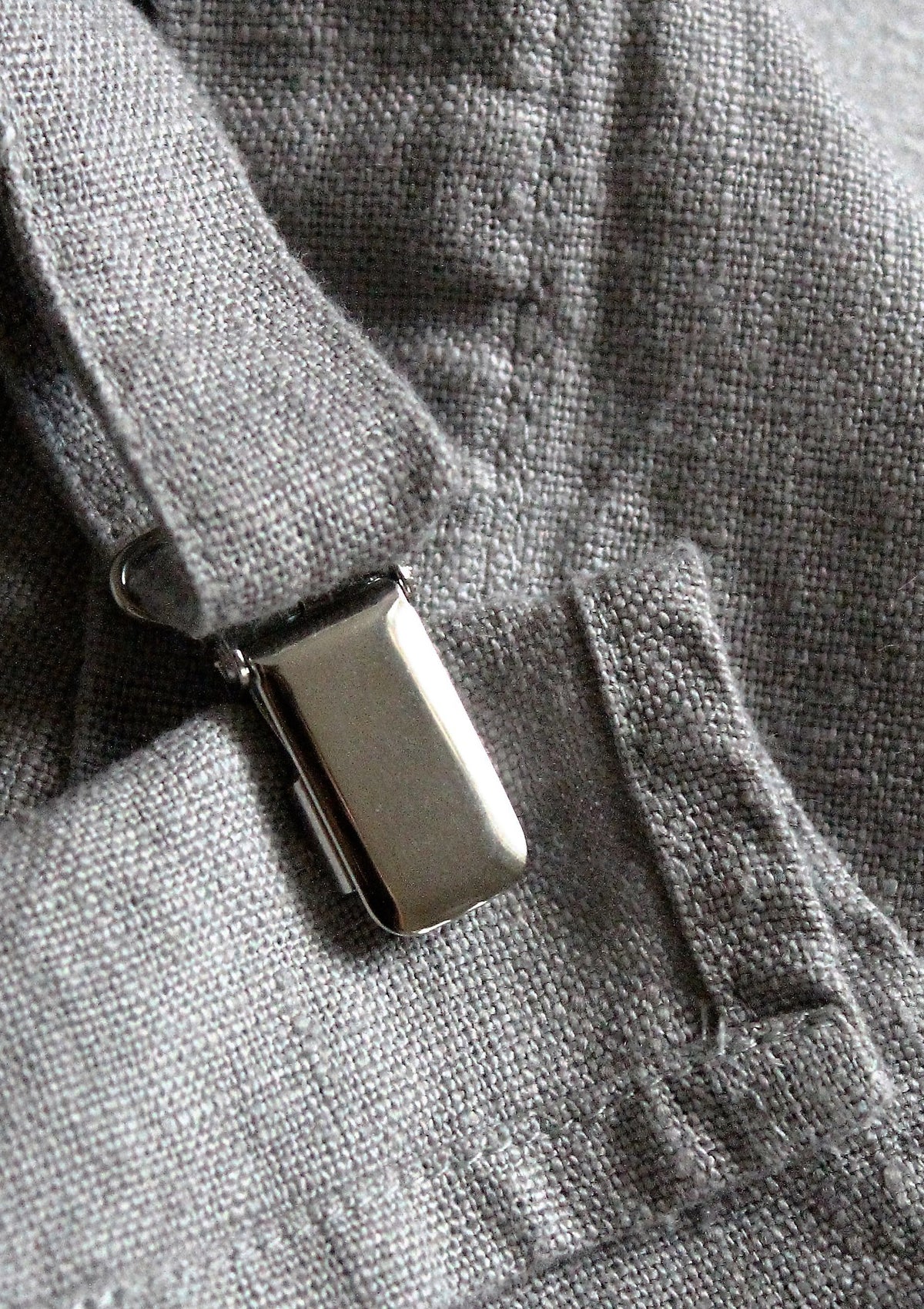 Bib Apron Marseilles In Fine Linen Unisex