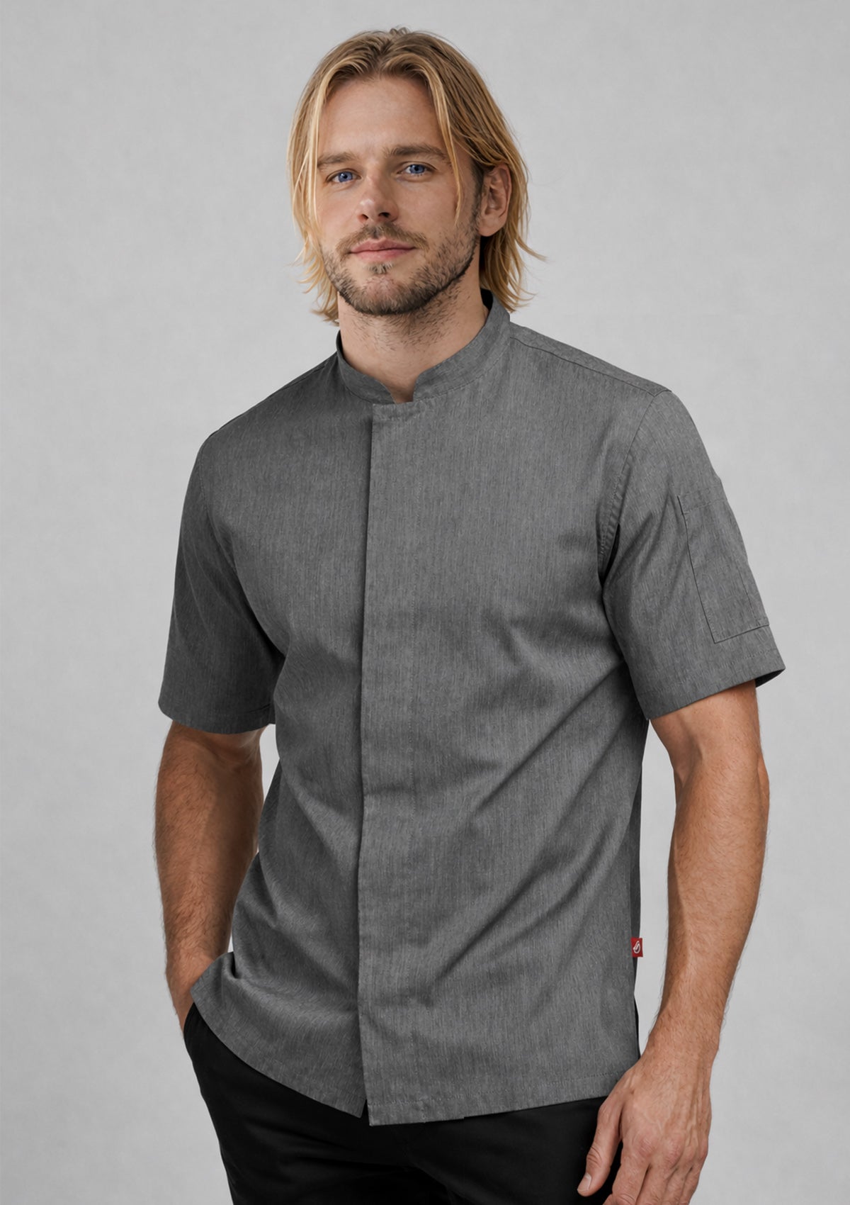 Chemise de Chef Manches Courtes Smart-Unisexe