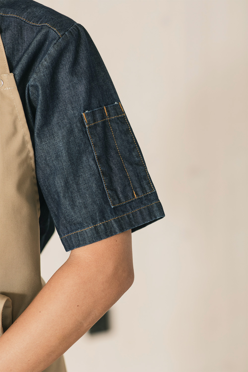 Chemise de Chef Manches Courtes Smart-Unisexe