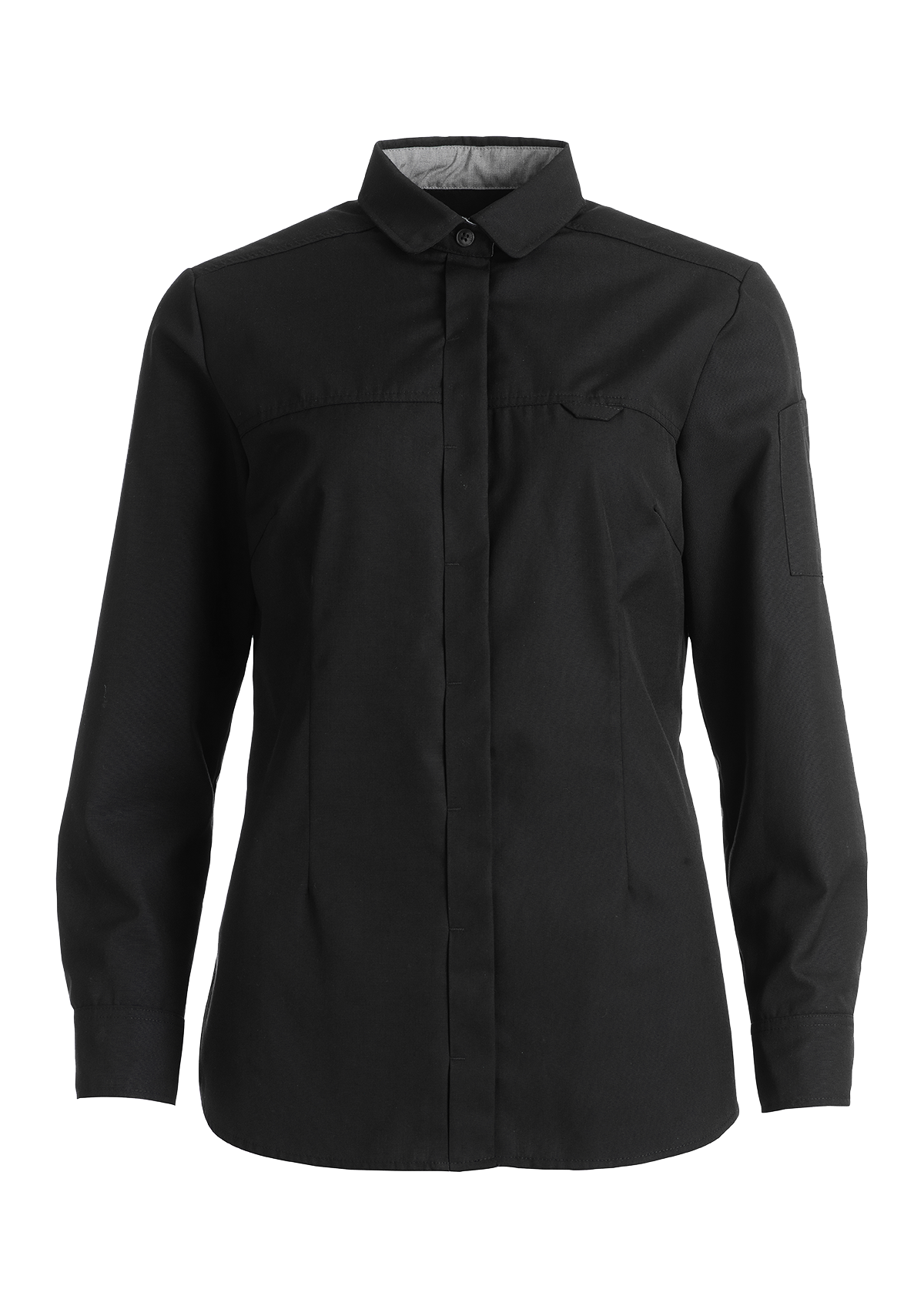 Chemise de Service Femme Coupe Moderne Manches Longues