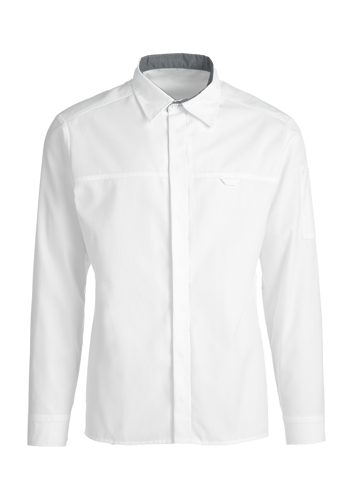 Chemise de Service Homme Coupe Moderne Manches Longues