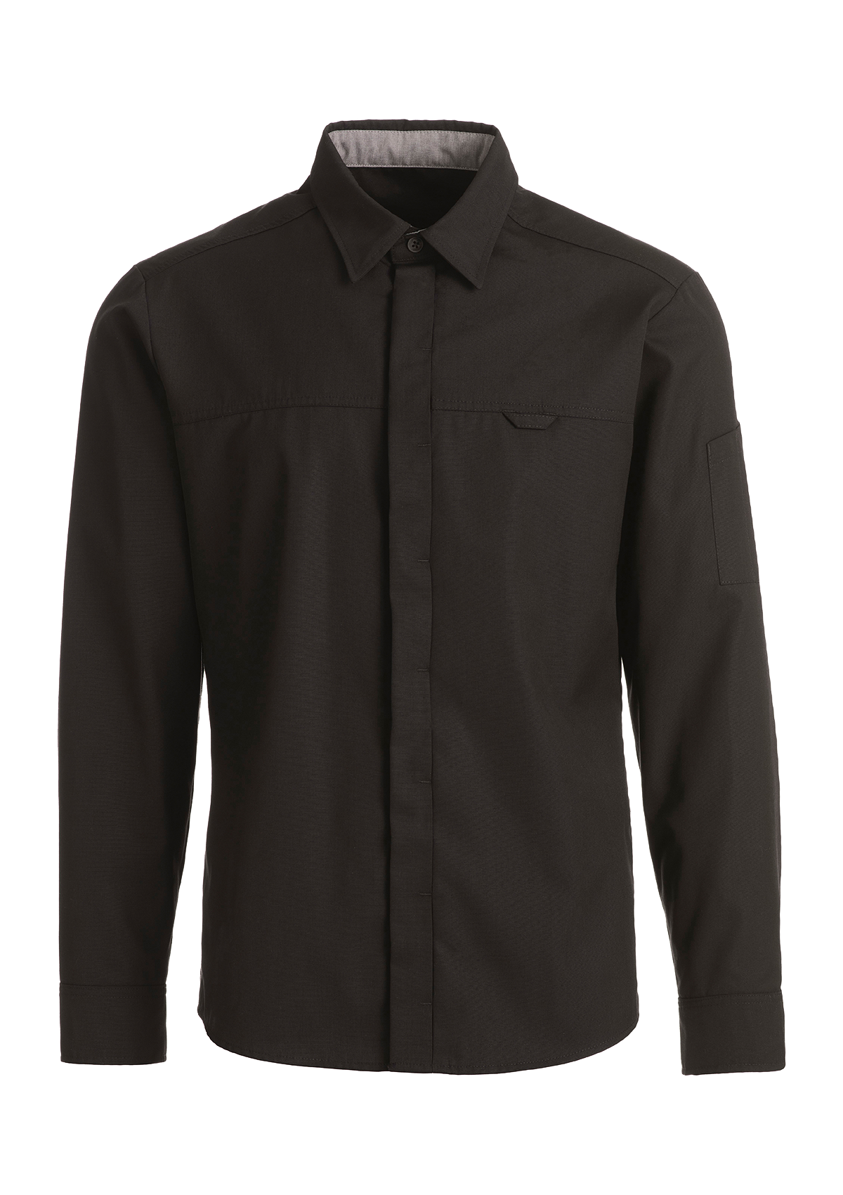Chemise de Service Homme Coupe Moderne Manches Longues