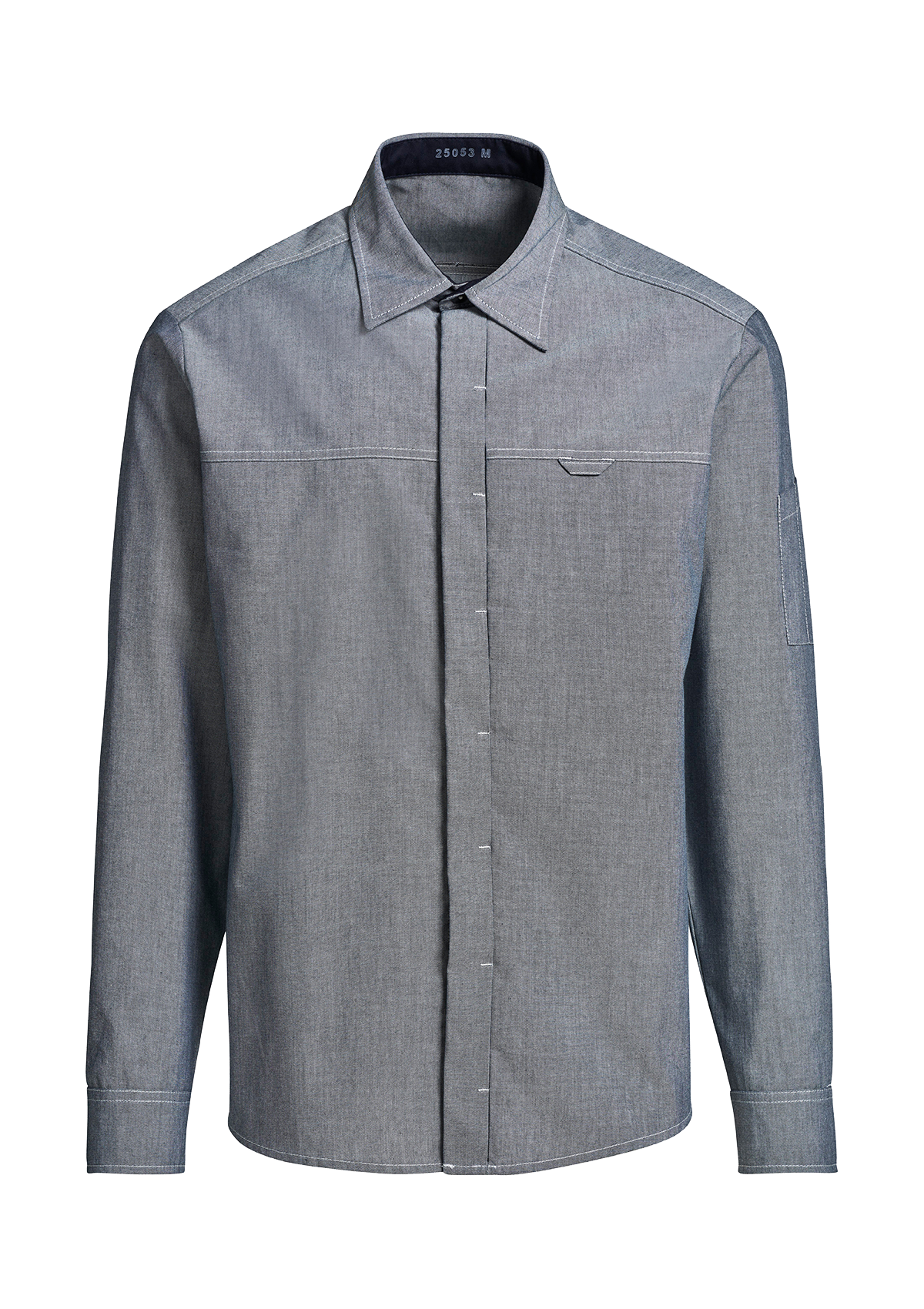 Chemise de Service Homme Coupe Moderne Manches Longues