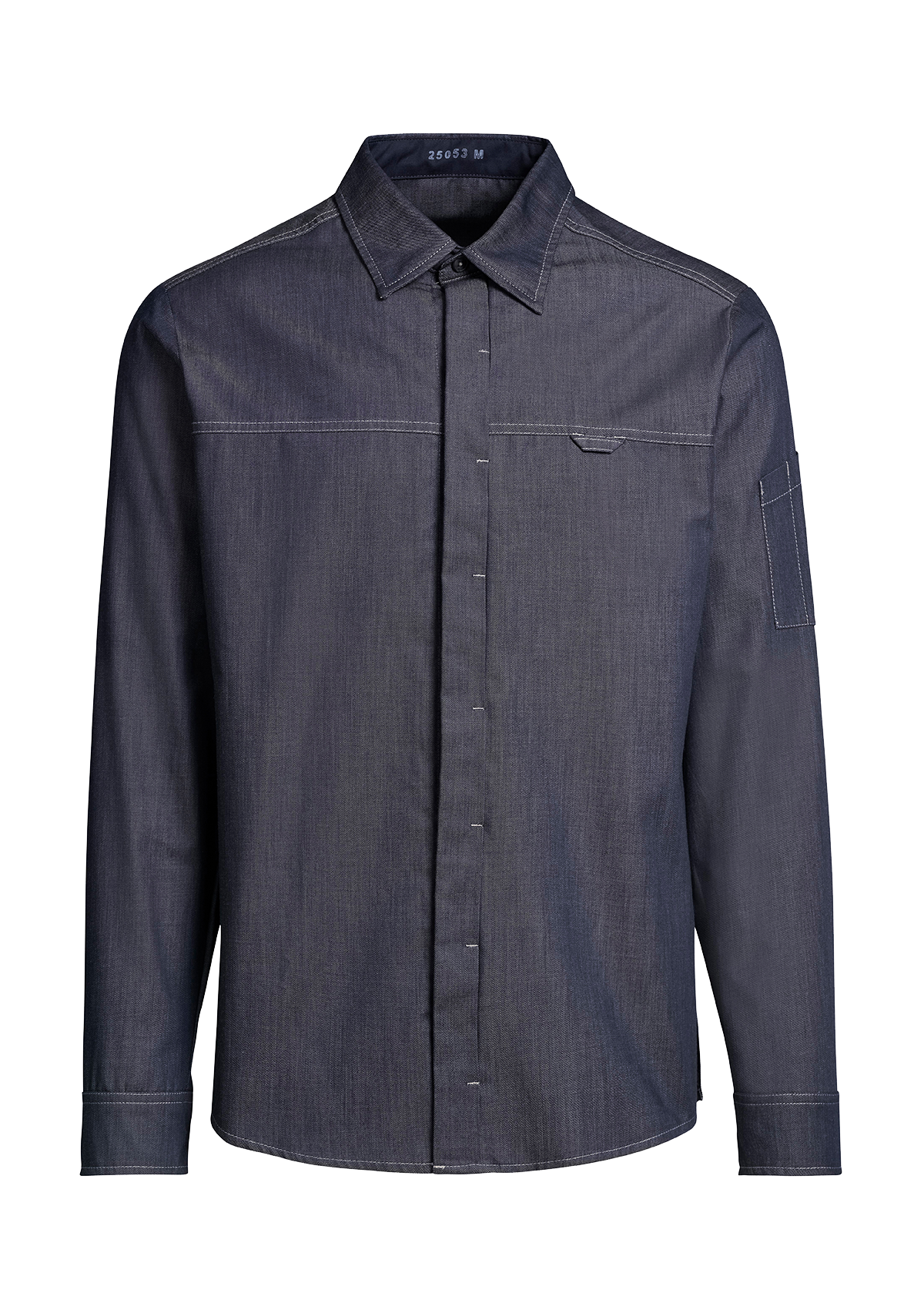 Chemise de Service Homme Coupe Moderne Manches Longues