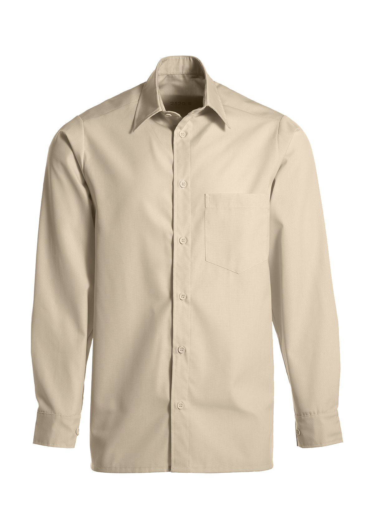 Chemise de Service Homme Classique à Manches Longues