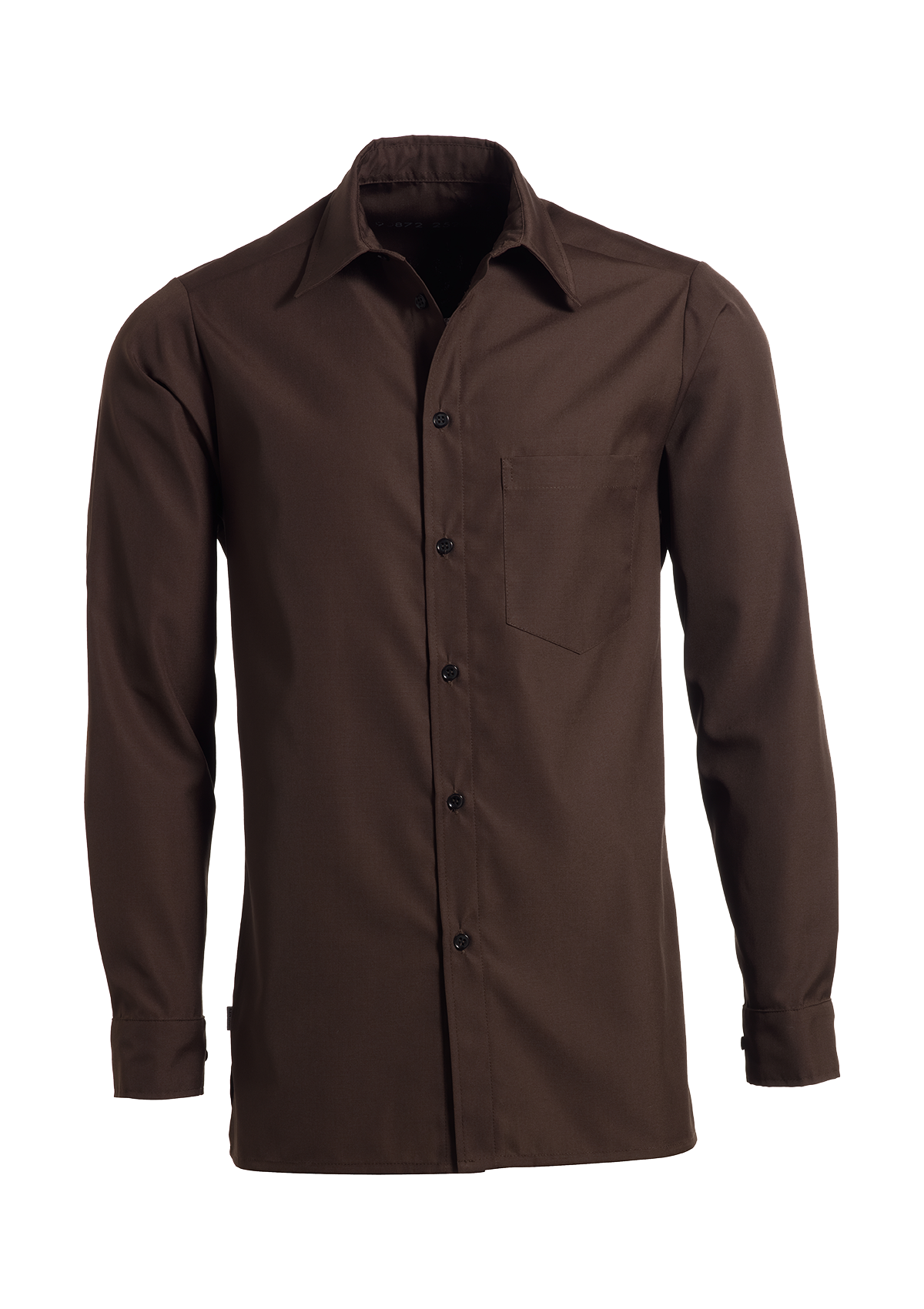 Chemise de Service Homme Classique à Manches Longues