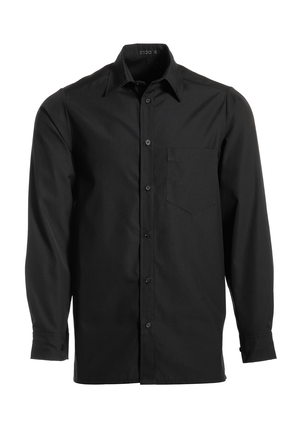 Chemise de Service Homme Classique à Manches Longues