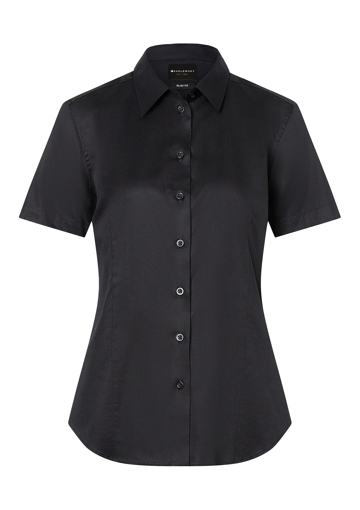 Blouse Femme Active-Stretch Manches Courtes Coupe Slim