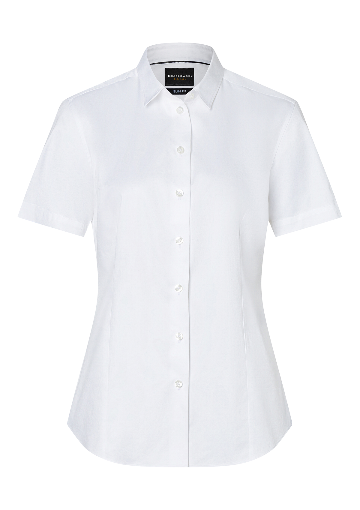 Blouse Femme Active-Stretch Manches Courtes Coupe Slim