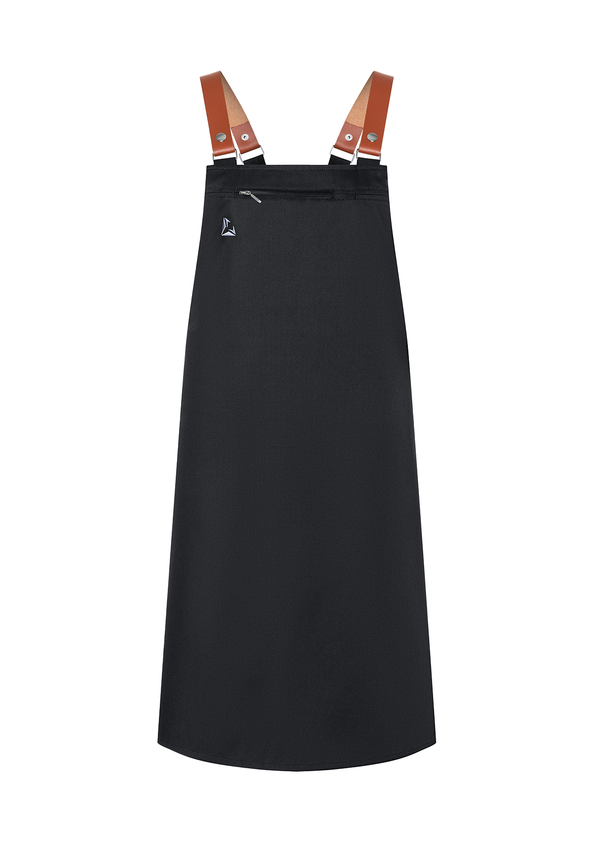 Tablier à Bavette avec Bretelles en Cuir Véritable Unisexe