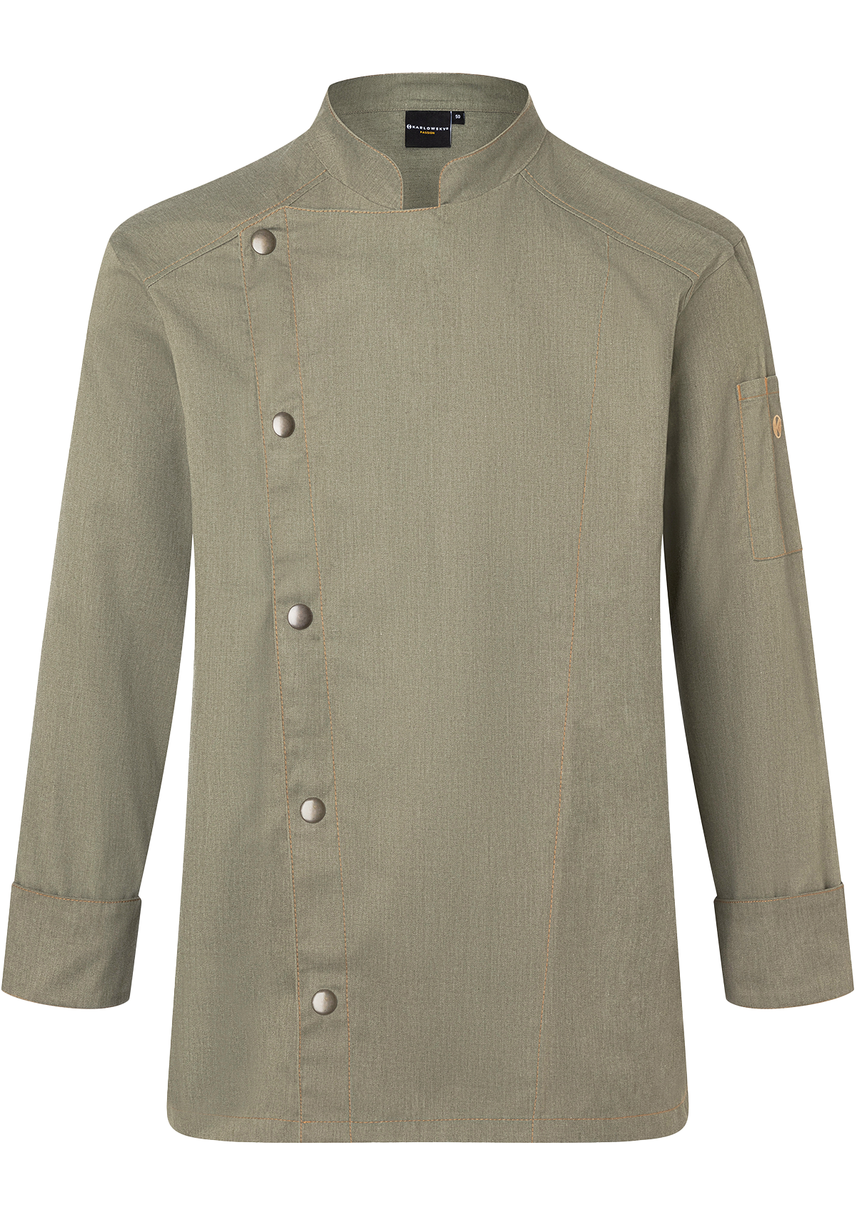 Veste de Chef Homme Style Jean Manches Longues