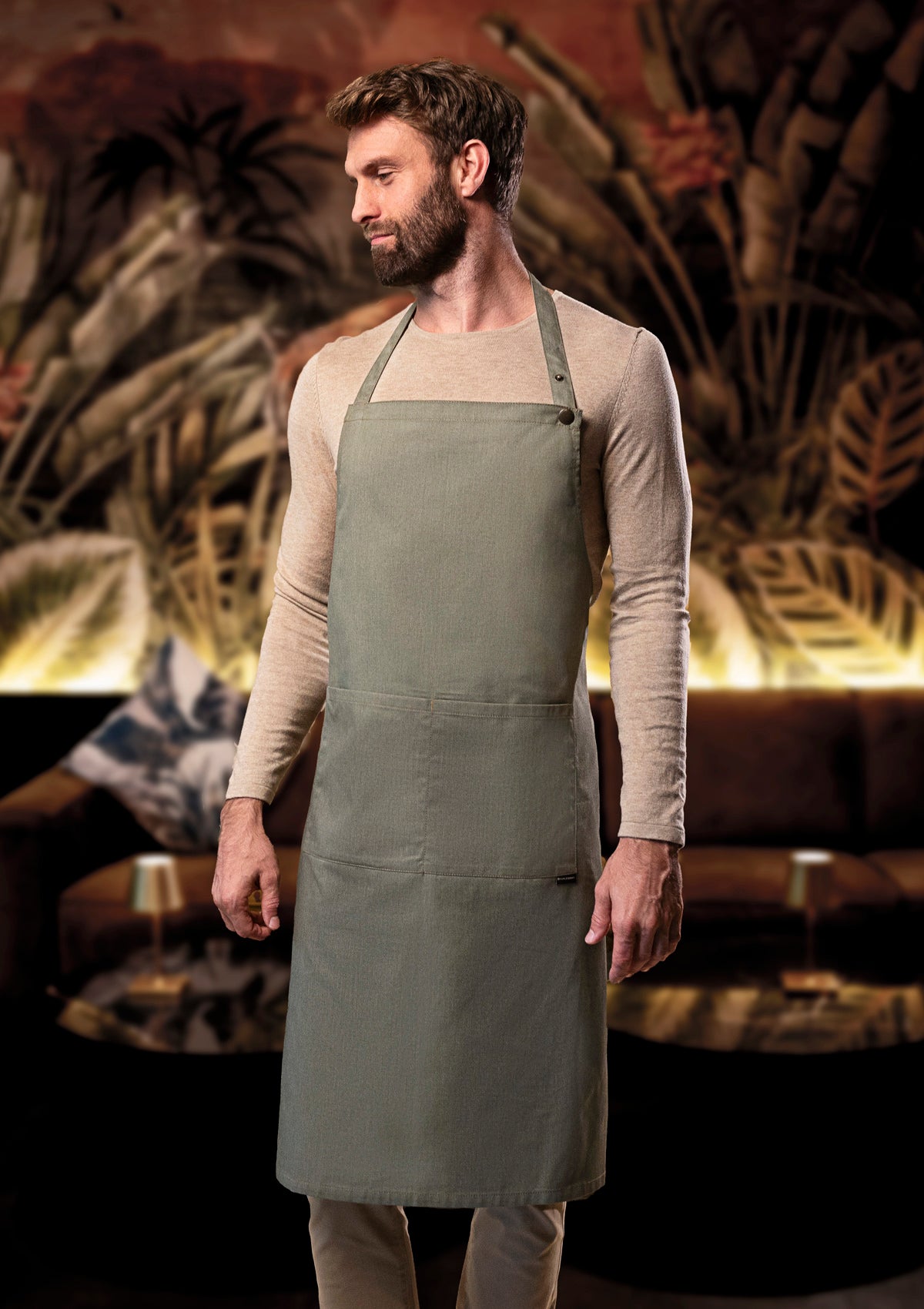 Tablier à Bavette Style Jean Unisexe