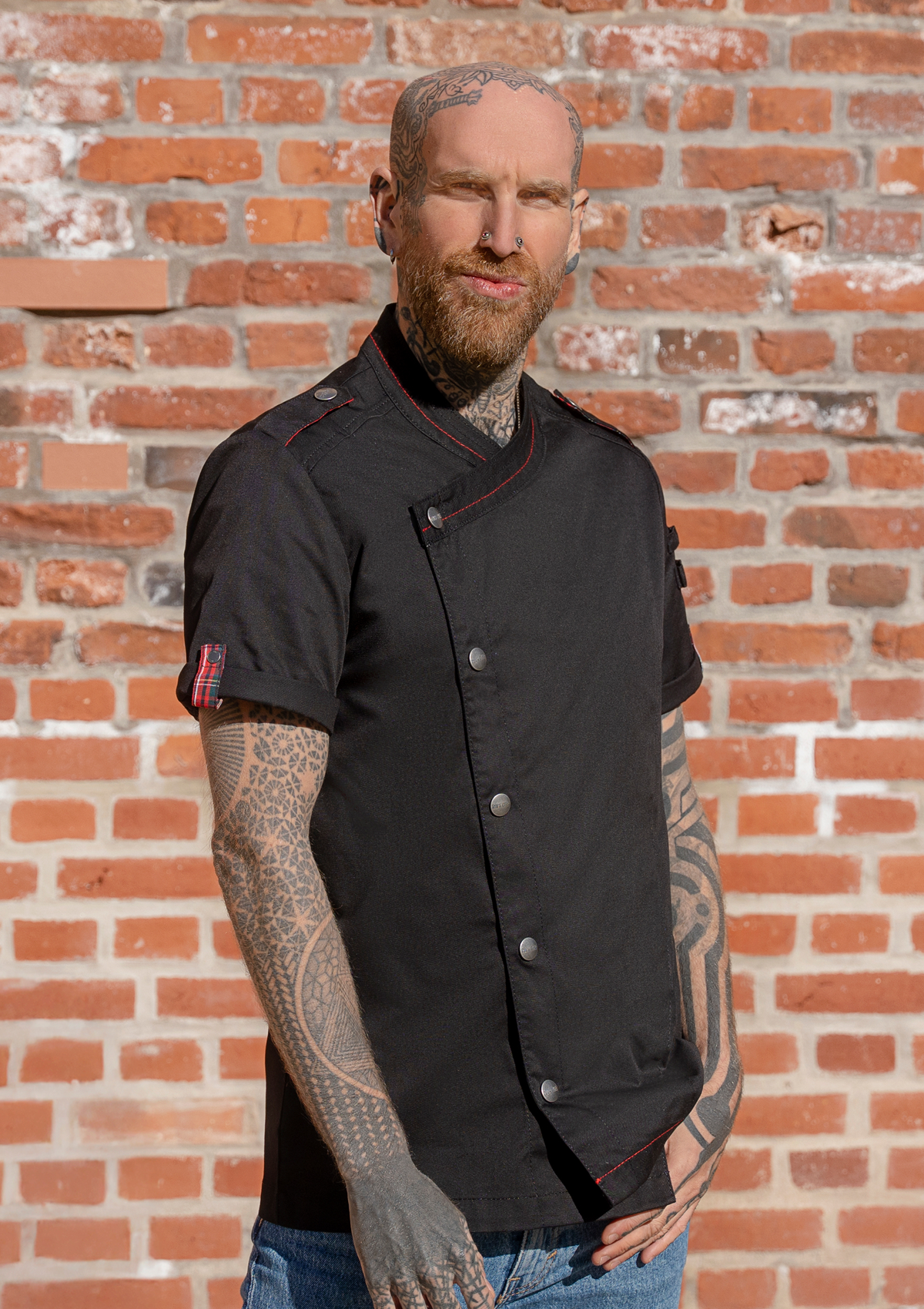 Veste de Chef Homme Manches Courtes ROCK CHEF® Stage2