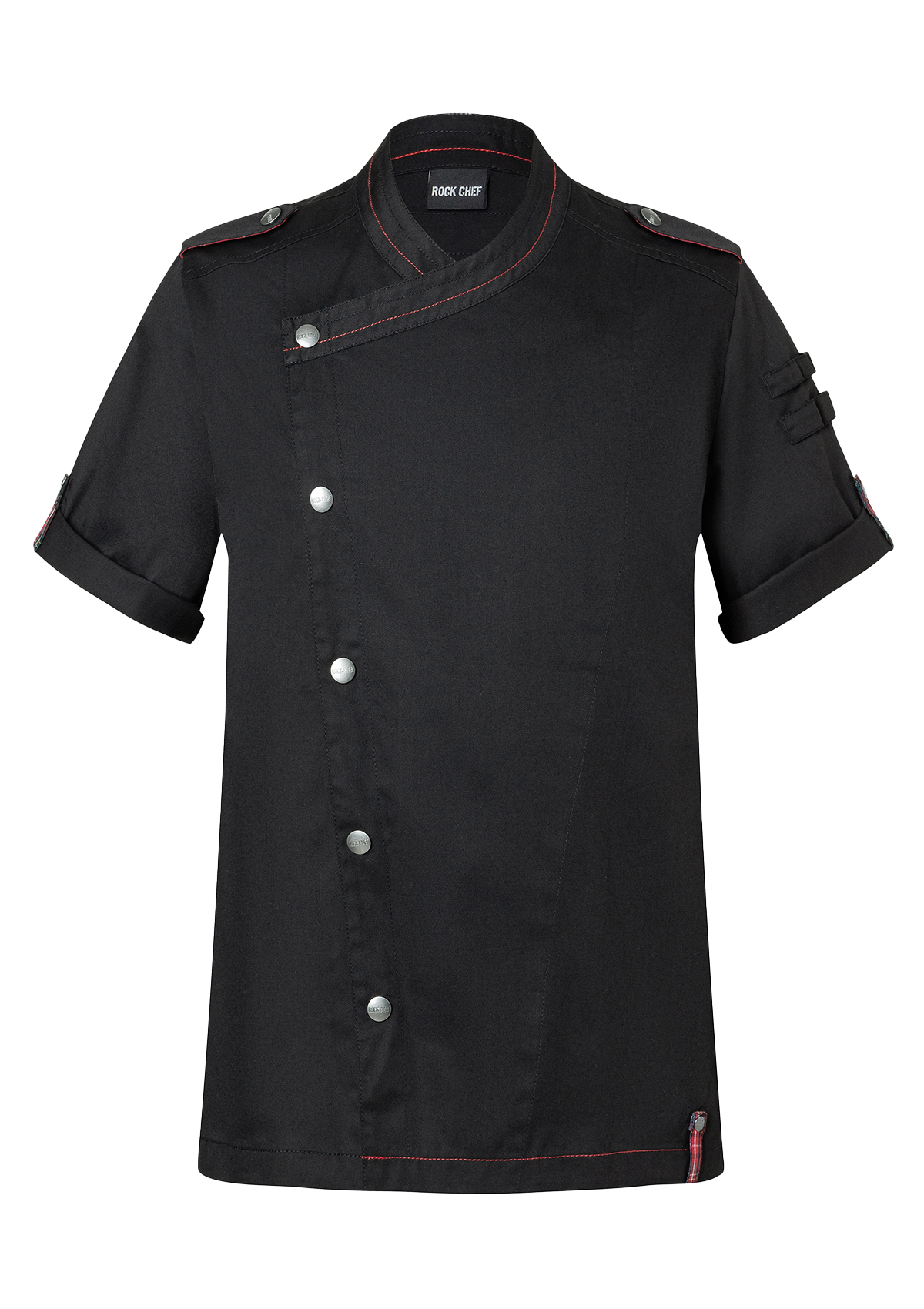 Veste de Chef Homme Manches Courtes ROCK CHEF® Stage2