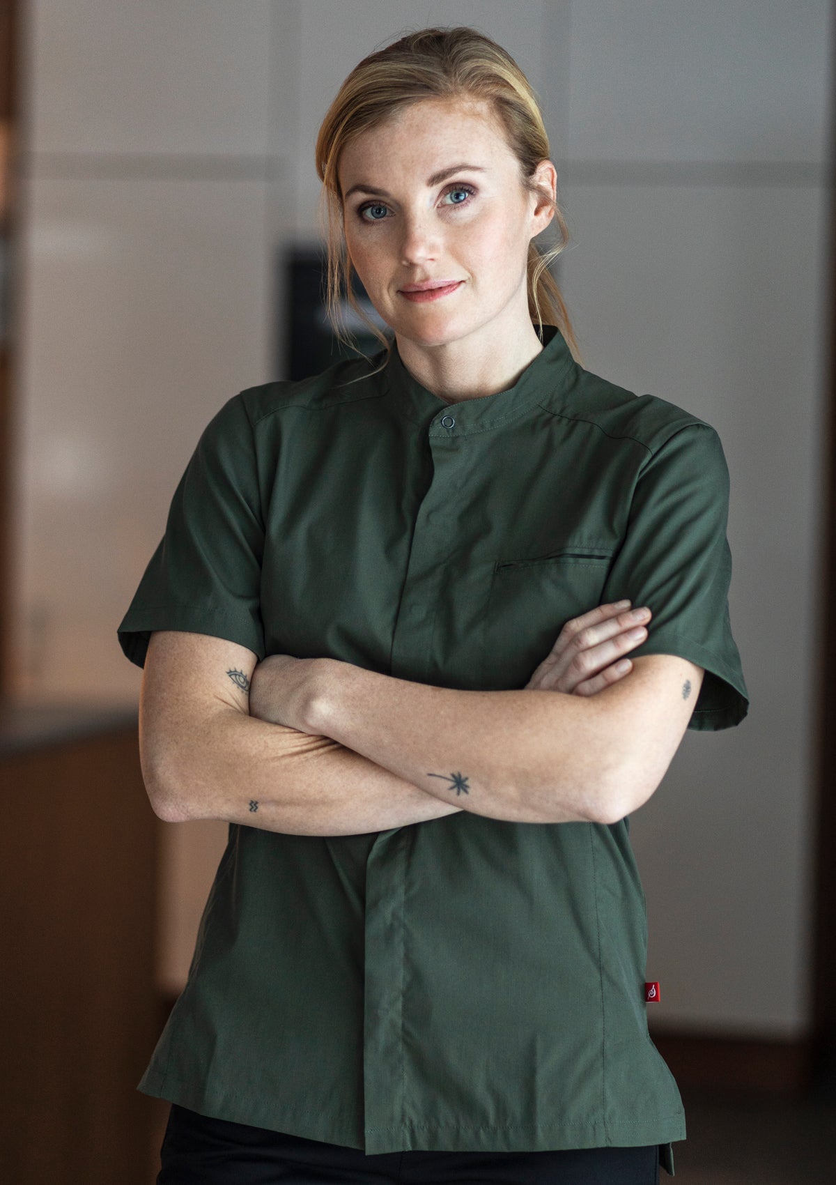 Chemise de Chef Aérée Action Unisexe Manches Courtes
