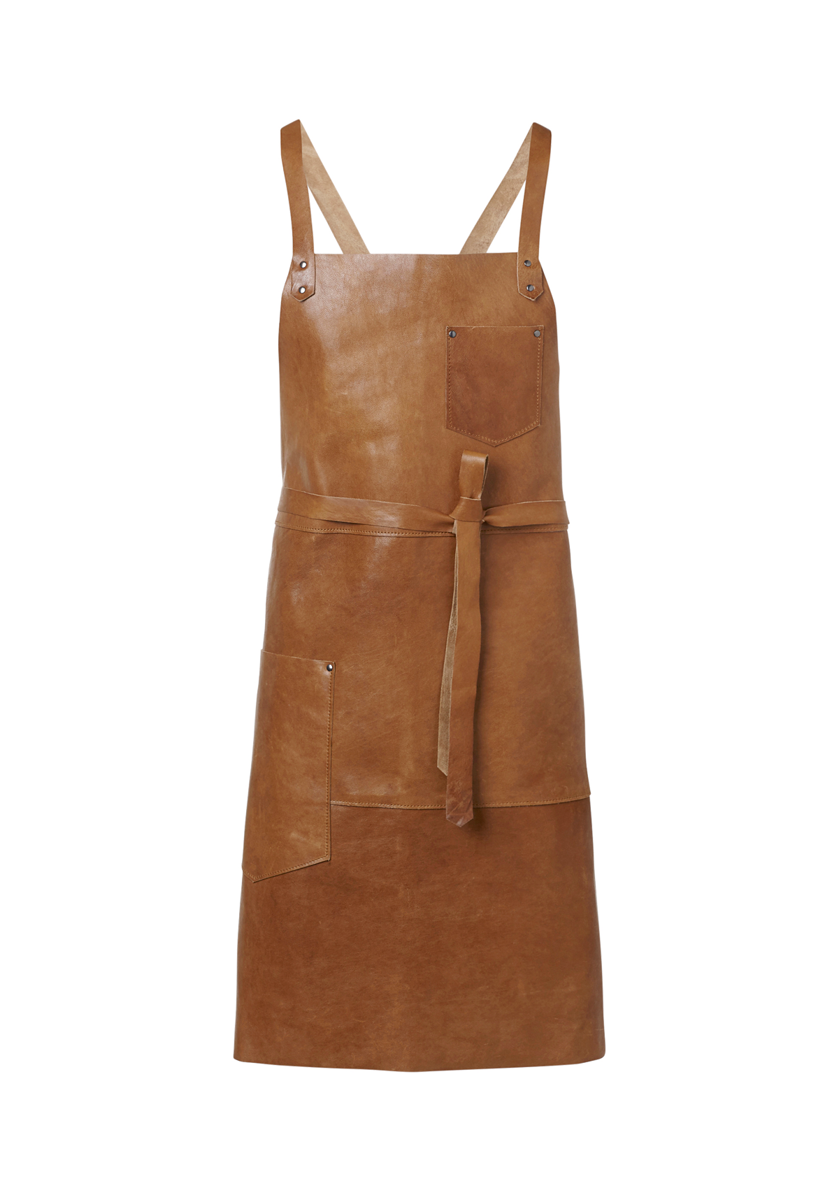 Tablier à Bavette Exclusif en Cuir Véritable