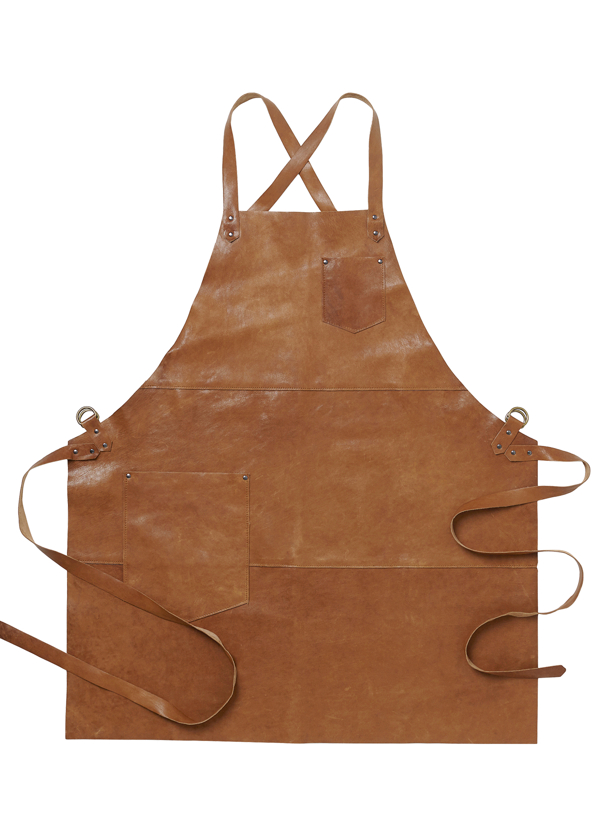 Tablier à Bavette Exclusif en Cuir Véritable