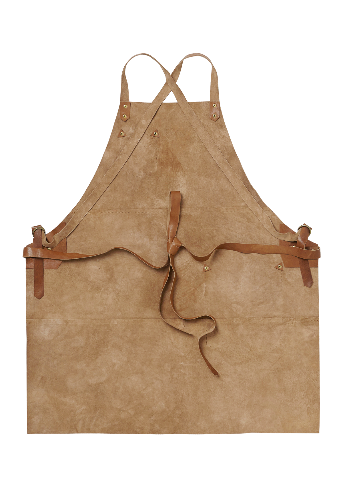 Tablier à Bavette Exclusif en Cuir Véritable