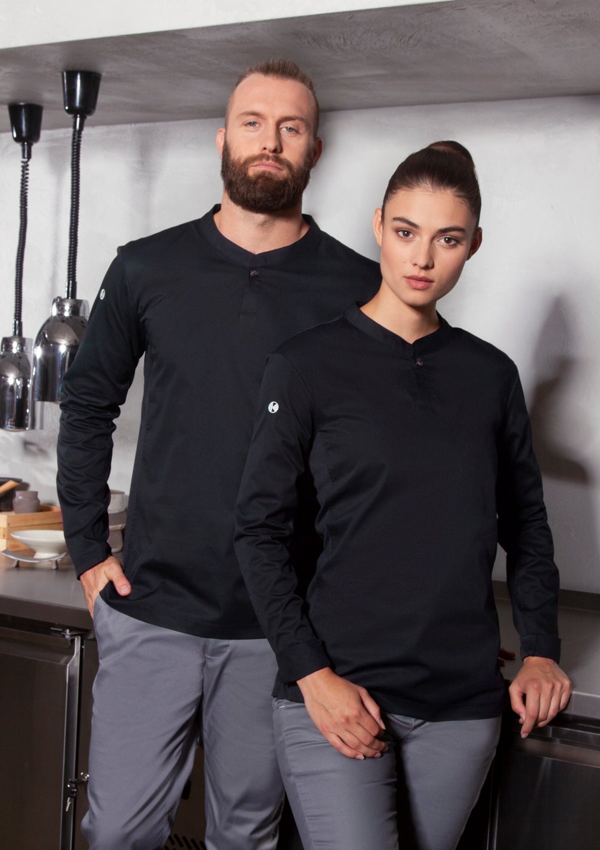 Chemise de Chef Femme Performance Slim Manches Longues