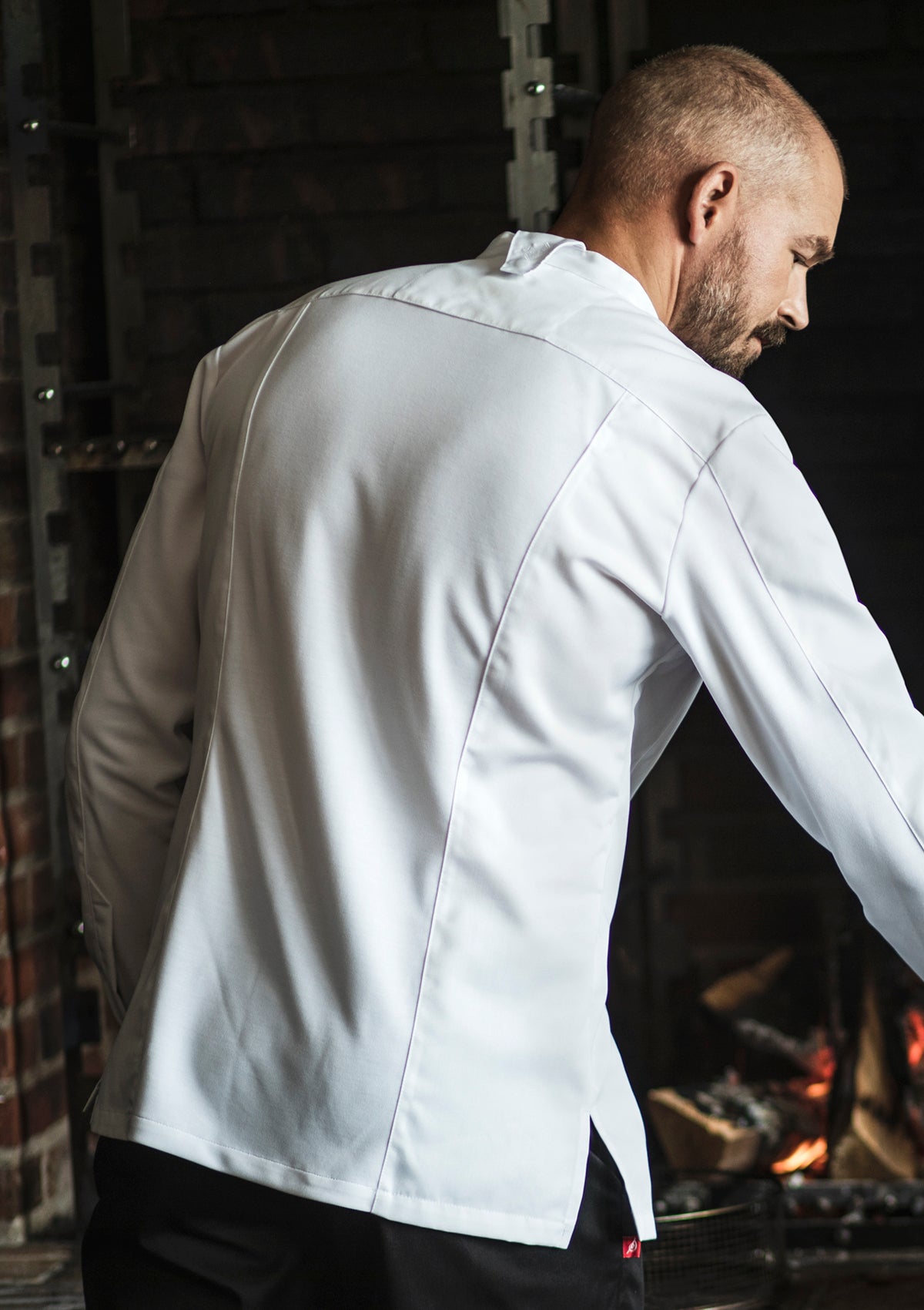 Men's Chef Jacket in Stretch For Improved Mobility